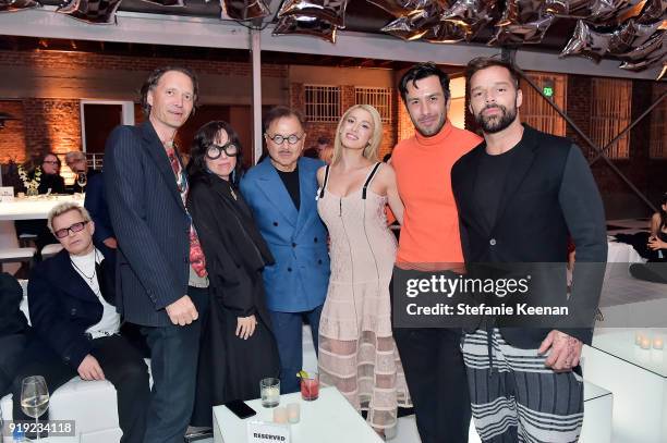 Michael Chow, Vanessa Rano, Jwan Yosef and Ricky Martin attend Mr Chow 50 Years on February 16, 2018 in Vernon, California.