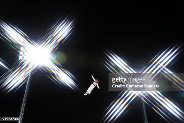 David Morris of Australia trains prior to the Freestyle Skiing Men's Aerials Qualification on day eight of the PyeongChang 2018 Winter Olympic Games...