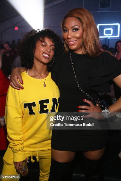 Recording artist DaniLeigh and singer Tamar Braxton attend the Def Jam Celebrates NBA All Star Weekend at Milk Studios in Hollywood With Performances...