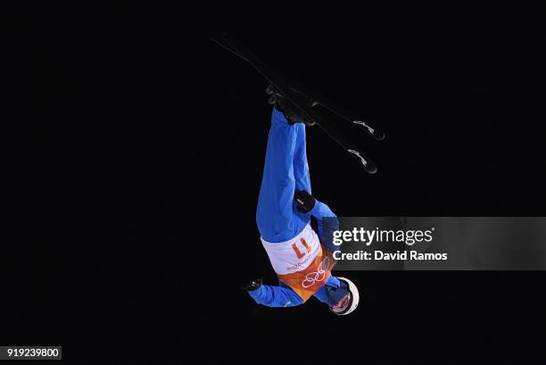 Mac Bohonnon of the United States competes during the Freestyle Skiing Men's Aerials Qualification on day eight of the PyeongChang 2018 Winter...