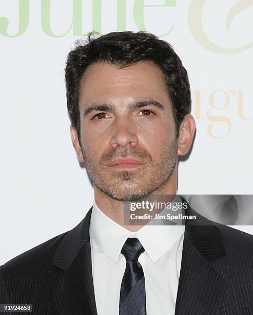 Actor Chris Messina attends the "Julie & Julia" premiere at the Ziegfeld Theatre on July 30, 2009 in New York City.