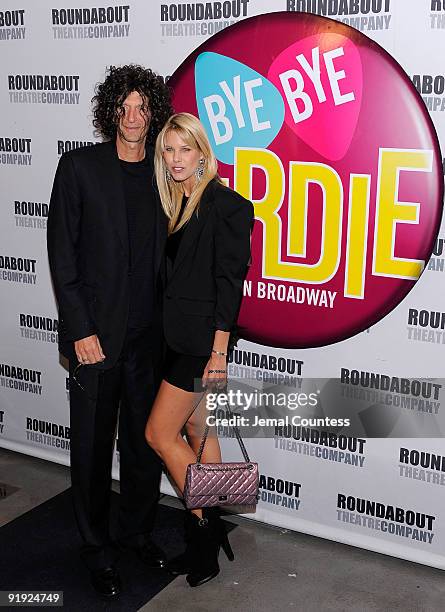 Media personality Howard Stern and model Beth Ostrosky attend the opening night of "Bye Bye Birdie" on Broadway at the Roundabout Theatre Company on...