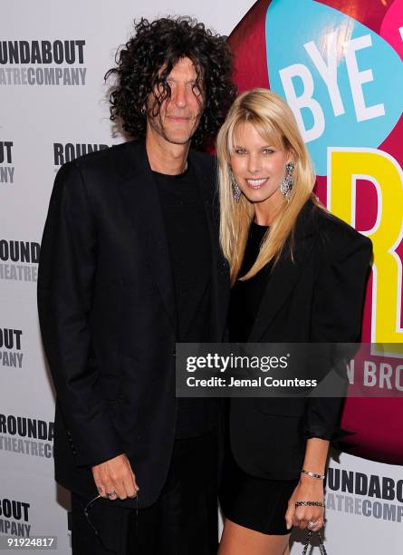 Media personality Howard Stern and model Beth Ostrosky attend the opening night of "Bye Bye Birdie" on Broadway at the Roundabout Theatre Company on...