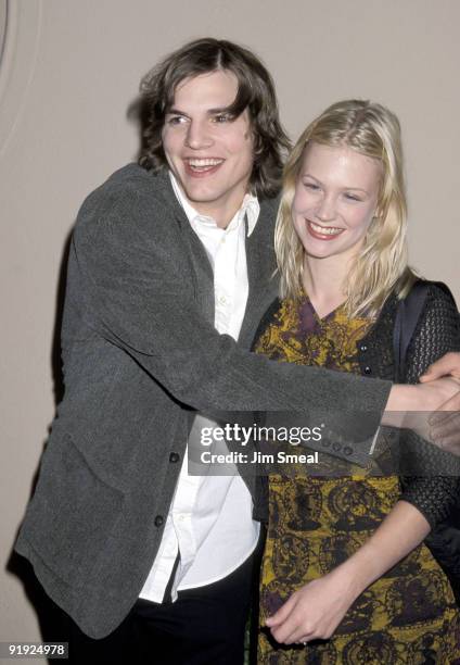 Ashton Kutcher and January Jones