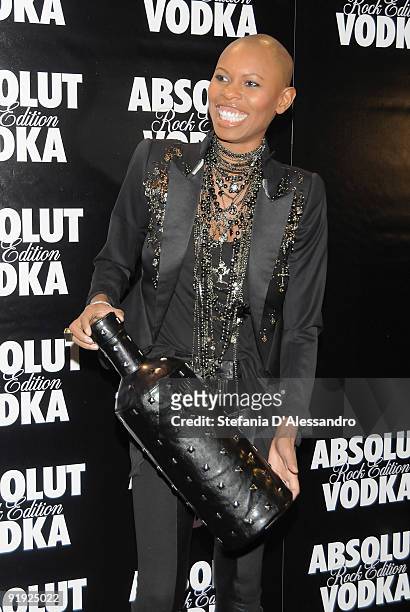 Singer Skin attends Absolut Rock Edition Party with Skin at the Hollywood Discoteque on October 15, 2009 in Milan, Italy.