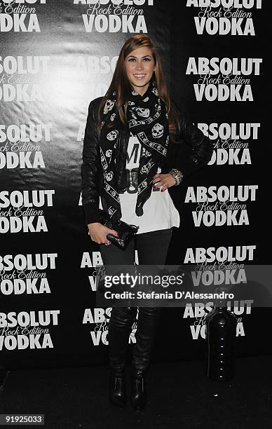 Melissa Satta attends Absolut Rock Edition Party with Skin at the Hollywood Discoteque on October 15, 2009 in Milan, Italy.