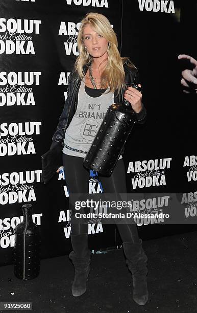 Barbara Petrillo attends Absolut Rock Edition Party with Skin at the Hollywood Discoteque on October 15, 2009 in Milan, Italy.