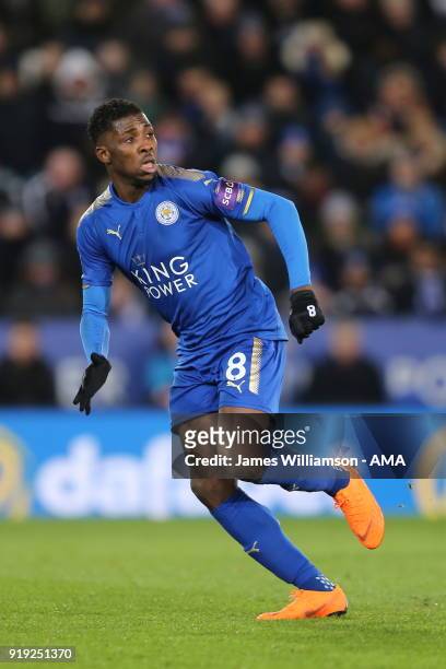 Kelechi Iheanacho of Leicester City during the Emirates FA Cup Fifth Round match between Leicester City and Sheffield United at The King Power...