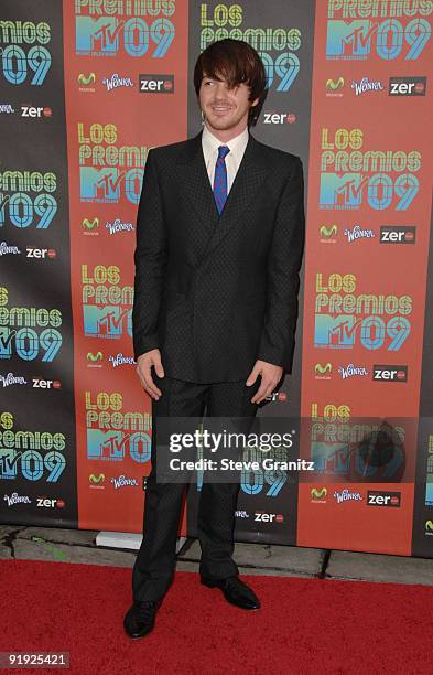 Actor Drake Bell attends Los Premios MTV 2009 Latin America Awards held at Gibson Amphitheatre on October 15, 2009 in Universal City, California.