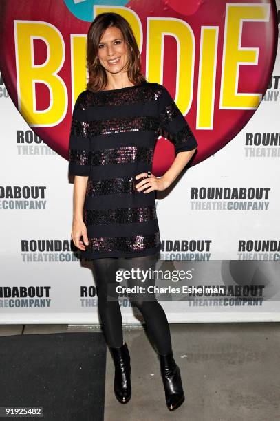 Actress Perrey Reeves attends the opening night of ''Bye Bye Birdie'' on Broadway at the Henry Miller's Theatre on October 15, 2009 in New York City.