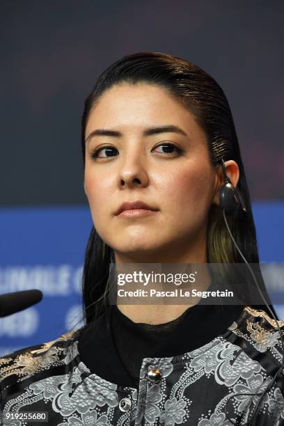 Mina Fujii attends the 'Human, Space, Time and Human' press conference during the 68th Berlinale International Film Festival Berlin at Grand Hyatt...