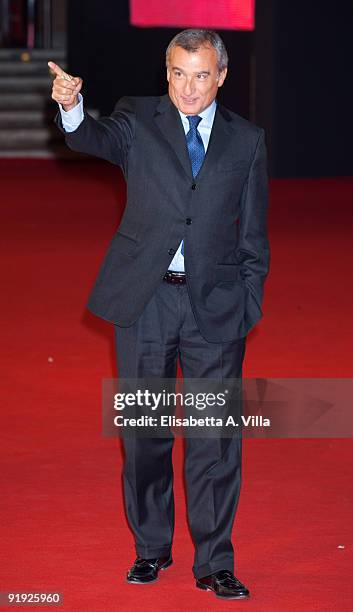 President of Lazio Region Piero Marrazzo attends the 'Triage' premiere during Day 1 of the 4th Rome International Film Festival held at the...
