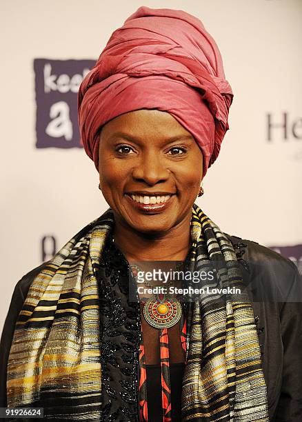 Singer Angelique Kidjo attends Keep A Child Alive�s 6th Annual Black Ball at Hammerstein Ballroom on October 15, 2009 in New York City.