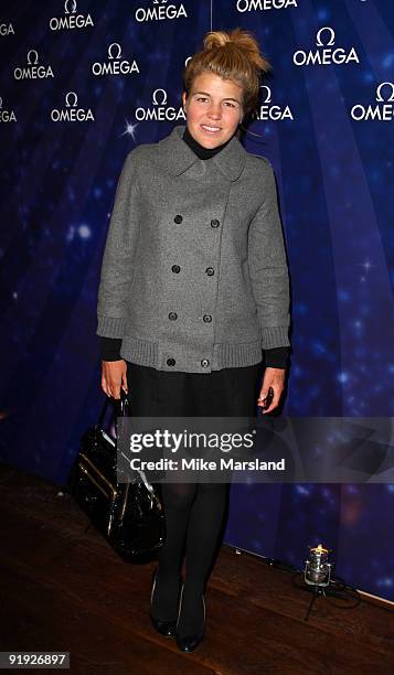 Amber Nuttall attends the launch of the OMEGA Constellation 2009 collection on October 15, 2009 in London, England.