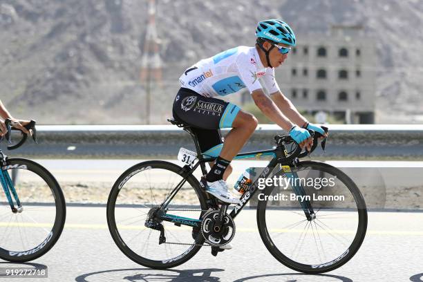 9th Tour of Oman 2018 / Stage 5 Miguel Angel Lopez of Colombia / White Best Young Rider Jersey Samail - Jabal Al Akhdhar-Green Mountain 1235m / Oman...