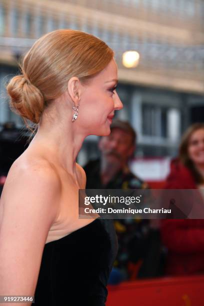 Svetlana Khodchenkova attends the 'Dovlatov' premiere during the 68th Berlinale International Film Festival Berlin at Berlinale Palast on February...