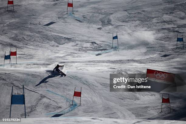 Adeline Baud Mugnier of France competes in the Ladies' Giant Slalom on day six of the PyeongChang 2018 Winter Olympic Games at Yongpyong Alpine...