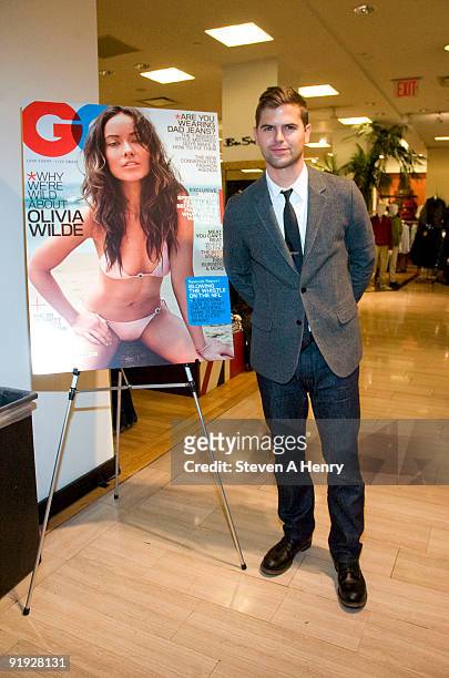 Style correspondent Brett Fahlgren attends Macy's & GQ Magazine's Men's Night at Macy's Herald Square on October 15, 2009 in New York City.