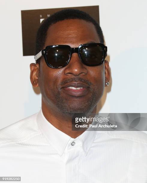 Actor Tony Rock attends Kenny "The Jet" Smith's annual All-Star bash presented By JBL at Paramount Studios on February 16, 2018 in Hollywood,...