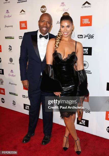 Former NBA Player Kenny Smith and his Wife Gwendolyn Osborne-Smith attend Kenny "The Jet" Smith's annual All-Star bash presented By JBL at Paramount...