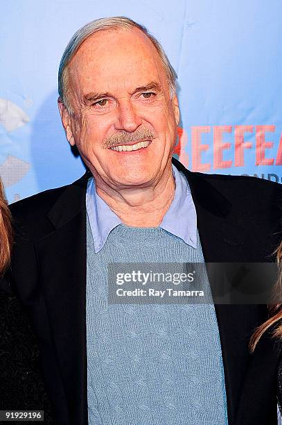 Actor John Cleese attends the IFC & BAFTA Monty Python 40th Anniversary event at the Ziegfeld Theatre on October 15, 2009 in New York City.