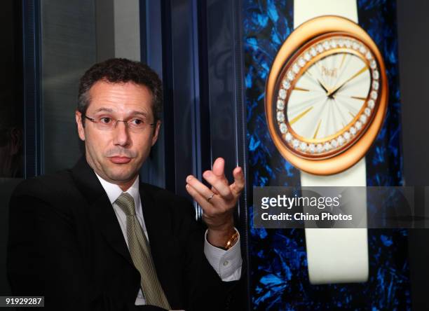 Dimitri Gouten, Managing Director of Piaget Asia Pacific, attends the Piaget Watches And Jewellery Show on October 13, 2009 in Xian of Shaanxi...