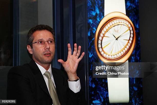 Dimitri Gouten, Managing Director of Piaget Asia Pacific, attends the Piaget Watches And Jewellery Show on October 13, 2009 in Xian of Shaanxi...