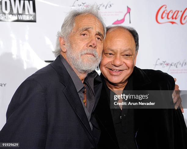 Comedians Tommy Chong and Cheech Marin attend the Downtown LA Fashion Week Spring 2010 - Vintage Valentino Benefit For MOCA at The Geffen...