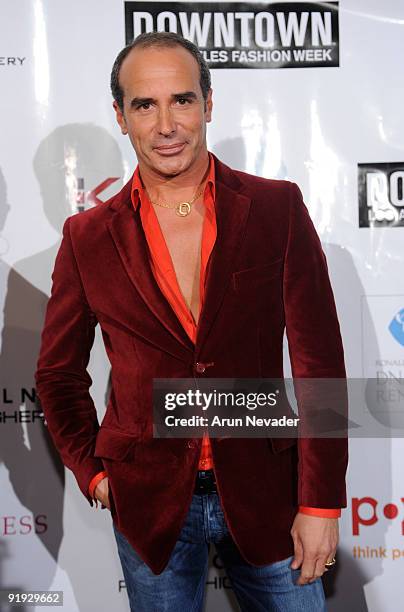 Fashion designer Lloyd Klein attends the Downtown LA Fashion Week Spring 2010 - Vintage Valentino Benefit For MOCA at The Geffen Contemporary at MOCA...