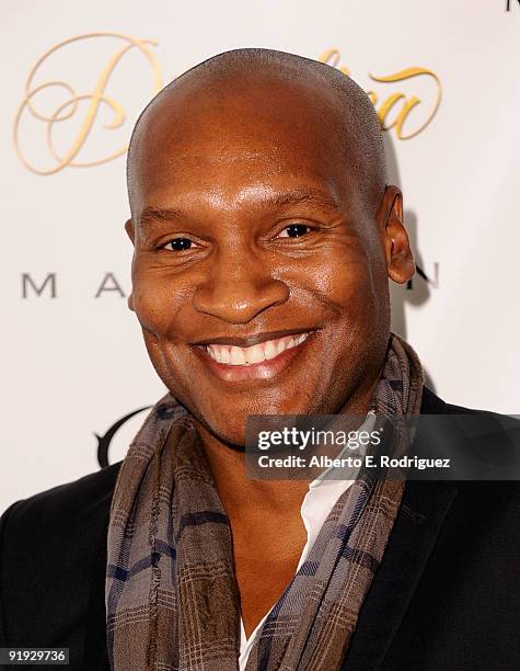 Host Marcellas Reynolds arrives at the Madison and Diavolina Launch party on October 15, 2009 in Los Angeles, California.