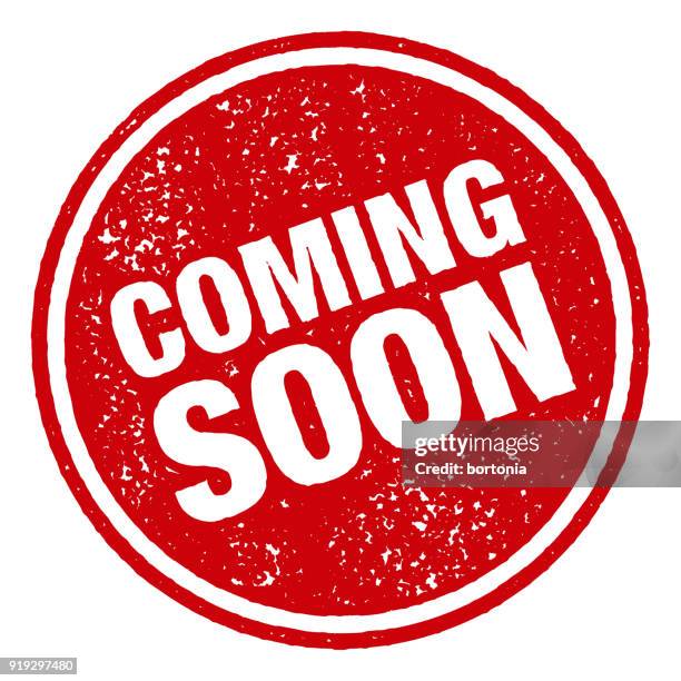 stockillustraties, clipart, cartoons en iconen met rode rubber stempel pictogram op transparante achtergrond - coming soon stamp