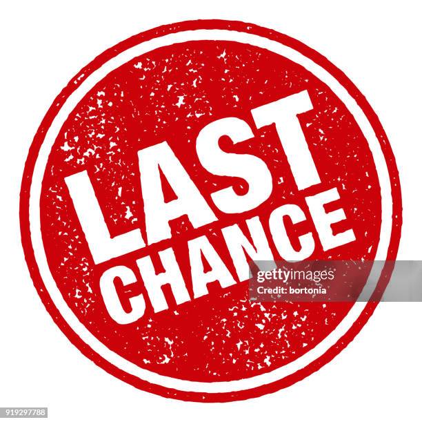 red rubber stamp icon on transparent background - last time stock illustrations