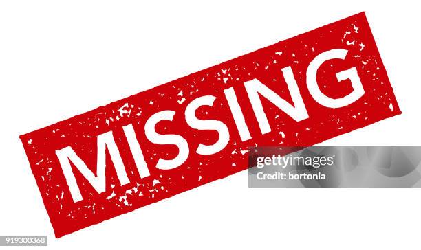 red rubber stamp icon on transparent background - lost stock illustrations