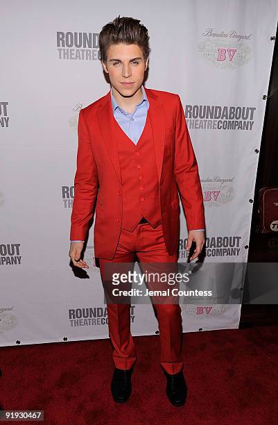 Actor Nolan Gerard Funk attends the opening night party for "Bye Bye Birdie" on Broadway at the Hard Rock Cafe, Times Square on October 15, 2009 in...