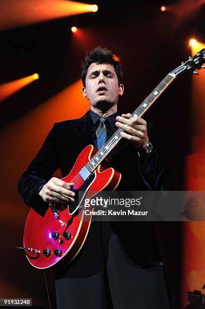 Exclusive* John Mayer on stage at Hammerstein Ballroom during Keep A Child Alive's 6th Annual Black Ball hosted by Alicia Keys and Padma Lakshmi on...