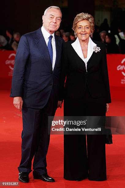 Gianni Letta and Maddalena Letta attend the "Triage" Premiere during Day 1 of the 4th Rome International Film Festival held at the Auditorium Parco...