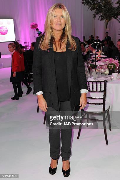 Tina Hobley attends the Samsung Pink Ribbon Breast Awareness Day at Westfield on October 15, 2009 in London, England.