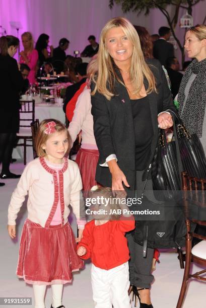 Tina Hobley attends the Samsung Pink Ribbon Breast Awareness Day at Westfield on October 15, 2009 in London, England.