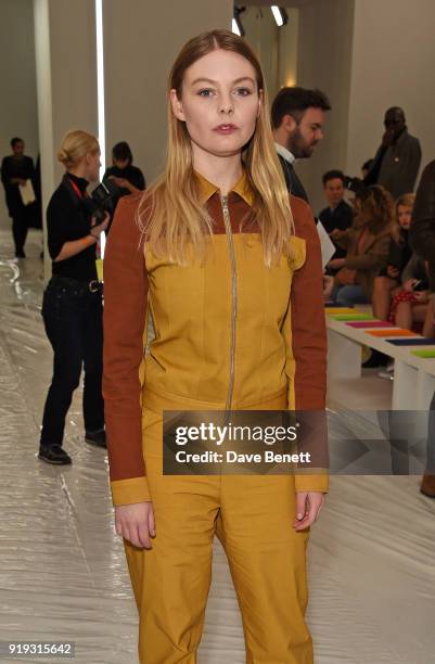 Nell Hudson attends the Jasper Conran show during London Fashion Week February 2018 at Claridge's Hotel on February 17, 2018 in London, England.