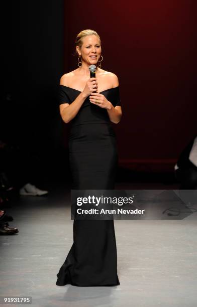 Actress Maria Bello accepts the Los Angeles Spirit Award for Style and Substance at the Downtown LA Fashion Week Spring 2010 - Vintage Valentino at...