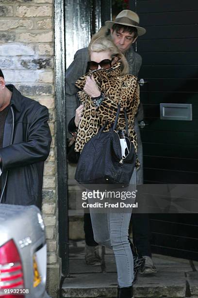 Kate Moss and Jamie Hince sighting on December 17, 2008 in London, England.