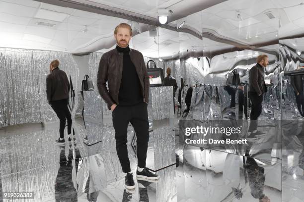 Alistair Guy attends the Lulu Guinness AW18 London Fashion Week presentation on February 17, 2018 in London, England.