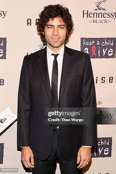 Adrien Grenier attends Keep A Child Alive�s 6th Annual Black Ball hosted by Alicia Keys and Padma Lakshmi at Hammerstein Ballroom on October 15, 2009...