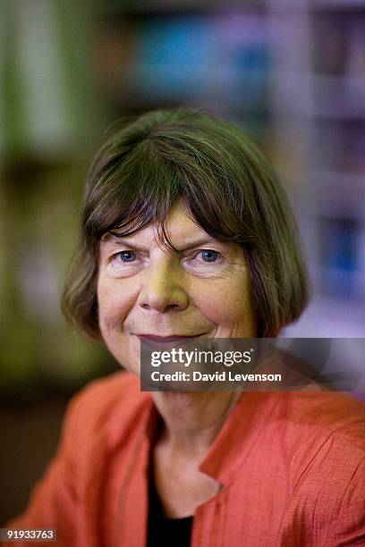 Margaret Drabble , author, poses for a portrait at the Cheltenham Literature Festival on October 15, 2009 in Cheltenham, England.