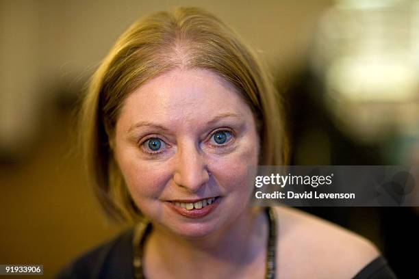 Hilary Mantel , author of "Wolf Hall", the winner of the 2009 Man Booker Prize, poses for a portrait at the Cheltenham Literature Festival on October...