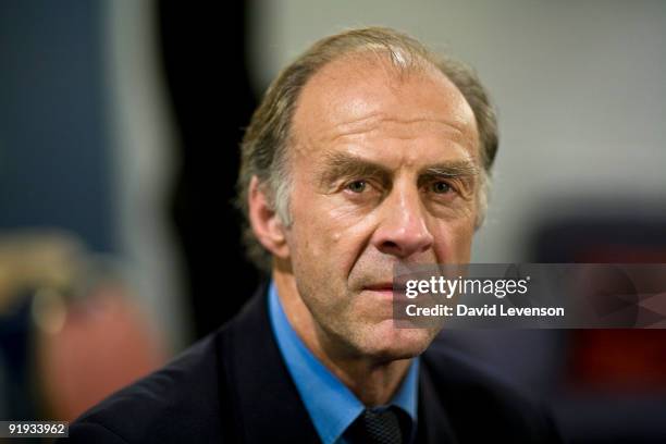 Sir Ranulph Fiennes, explorer and adventurer, poses for a portrait at the Cheltenham Literature Festival on October 15, 2009 in Cheltenham, England.