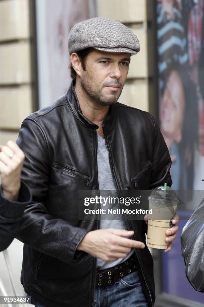 Carlos Bernard who plays Tony Almeida in US Cult television series '24' sighted arriving at Radio One on October 16, 2009 in London, England.