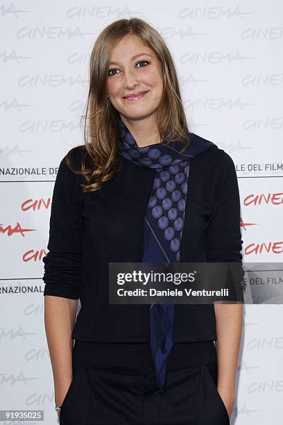 Actress Alexandra Maria Lara attends "The City Of Your Final Destination" Photocall during day 2 of the 4th Rome International Film Festival held at...