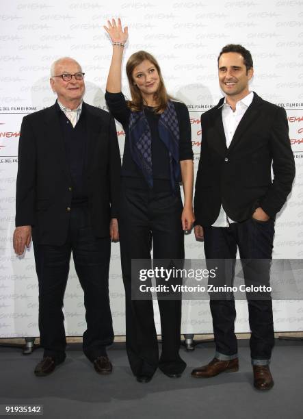 Director James Ivory, actress Alexandra Maria Lara and actor Jorge Drexler attend 'The City Of Your Final Destination' Photocall during day 2 of the...