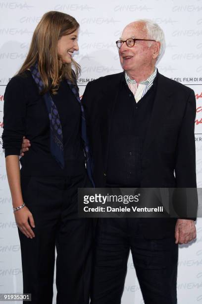 Director James Ivory , actress Alexandra Maria Lara attend "The City Of Your Final Destination" Photocall during day 2 of the 4th Rome International...